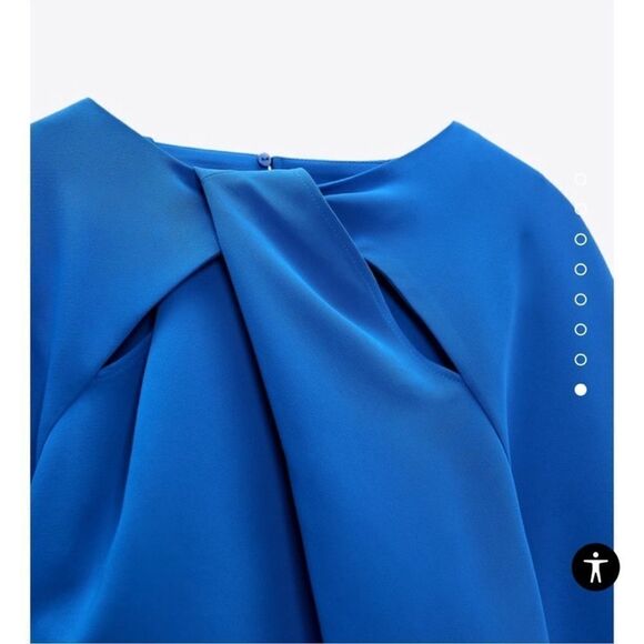 Zara blue knot top NWT - Picture 2 of 7